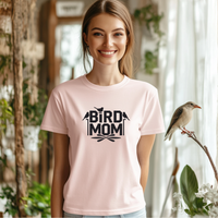 Load image into Gallery viewer, Women&#39;s Bird Mom T-Shirt – Classic Fit Heavyweight Cotton Tee
