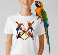 Load image into Gallery viewer, Women&#39;s Bird T-Shirt – Classic Heavyweight Cotton Tee for Casual Wear
